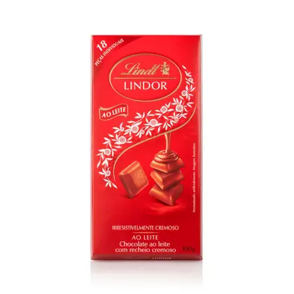 Barra de Chocolate ao Leite Lindt Lindor 100g