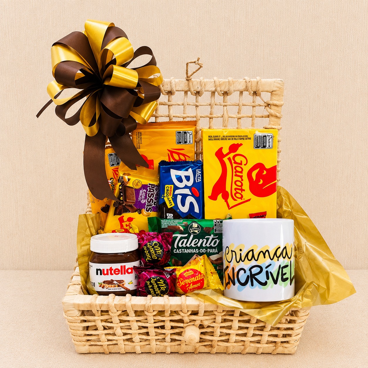Cesta de Chocolates  Crian�a Feliz