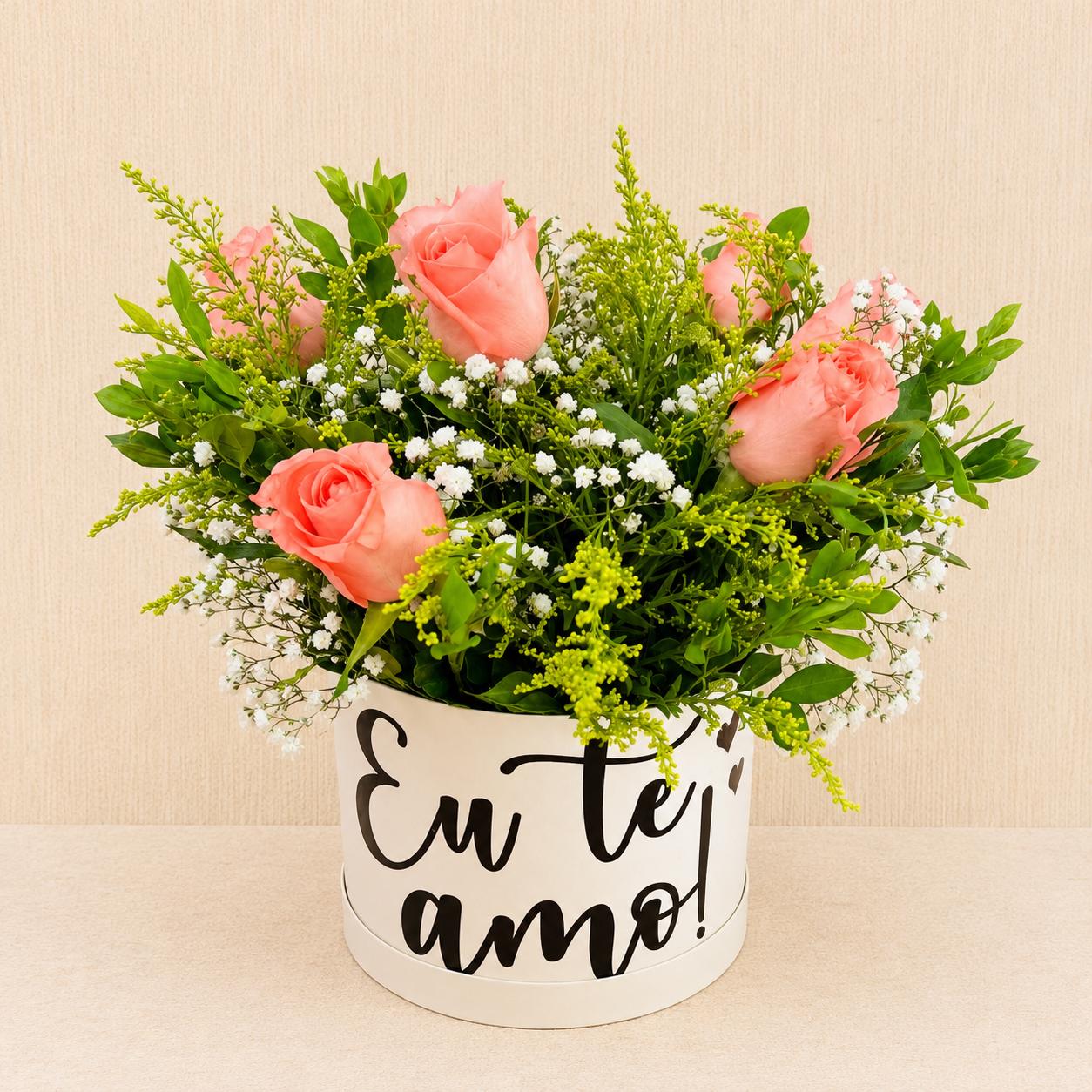 Box com Flores Rosas