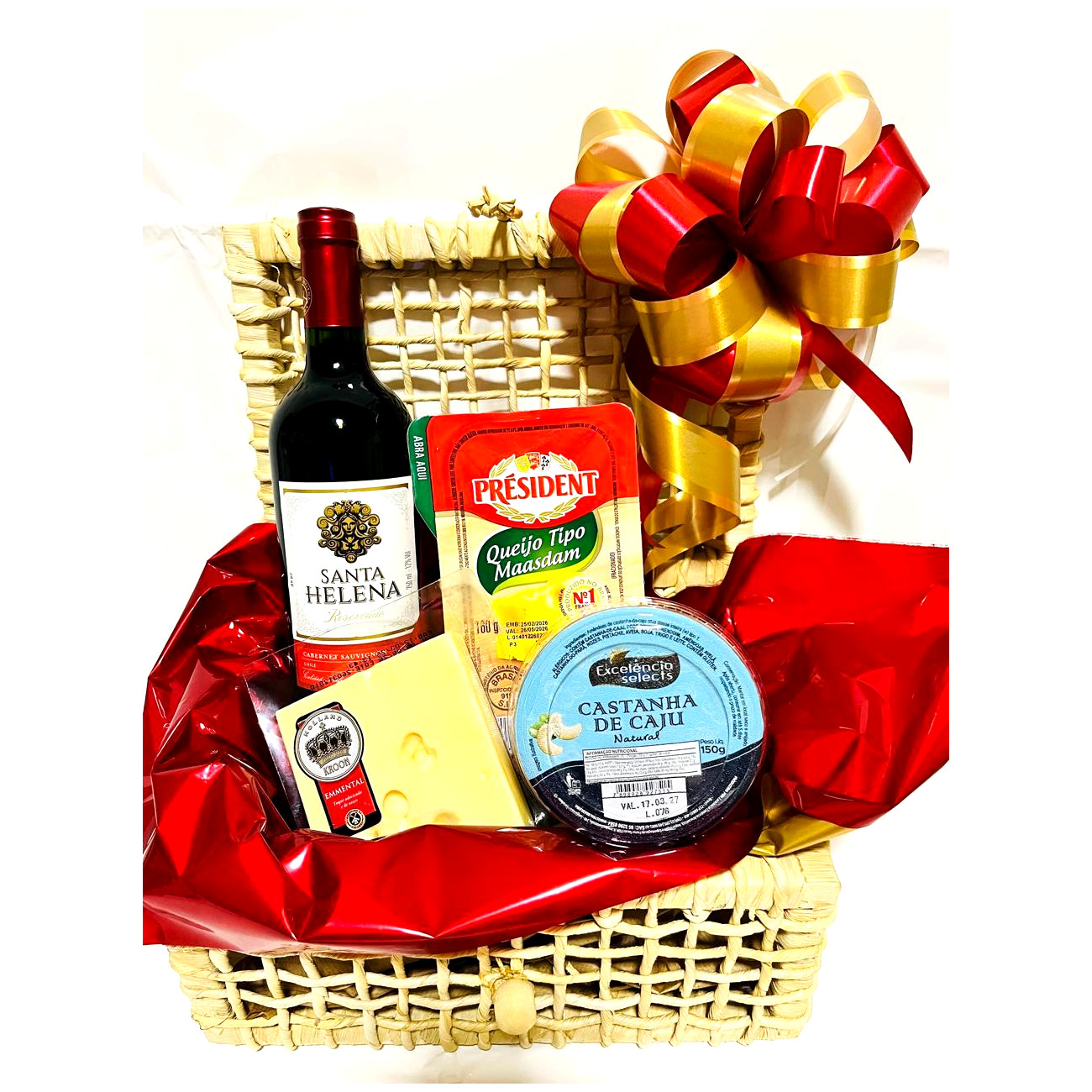 Cesta de Queijo e Vinho - Harmonize