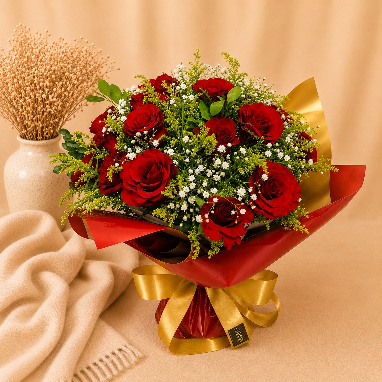 Buqu� com 18 Rosas Colombianas